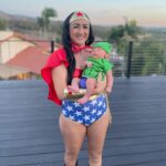 Carla Esparza Instagram - Happy Halloween 🎃 👻! Our little Hulk was sleepy, he’s been on night duty so he’s kinda tired 😂😴 #wonderwoman #hulk #clarkkent #superman #marvel