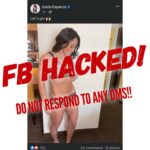 Carla Esparza Instagram - FB fan page hacked today! Don’t respond to any DM’s, will have it recovered soon. I’ll setup a FB live once I’m back. What happened: setup to do a job through a friend, and apparently we were all bamboozled!😵‍💫