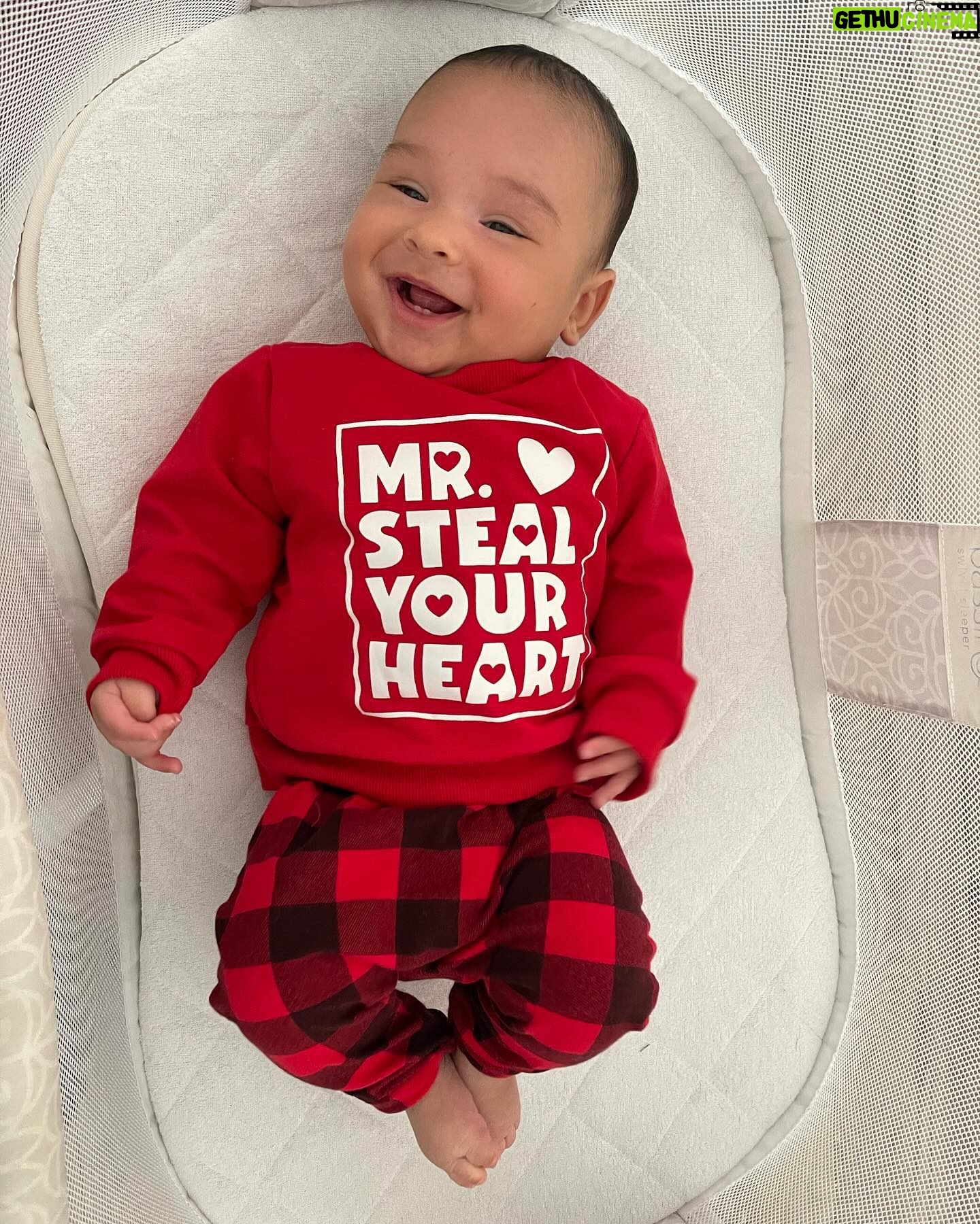 Carla Esparza Instagram - Best Valentines Day ever because we got to share it with our son🥰. Thank you to my wonderful hubby for the bouquets 💐 this week, the thoughtful notes hidden around the house, my fav chocolates, & the gorgeous jewelry (that I picked out 😅)! The thing I am most grateful for is that he always takes care of my mom. Every year he takes my mom out to lunch on Mother’s Day and gets her flowers on Valentine’s Day🥹❤️. Taking care of me is one thing, but always taking care of my family is just next level. So grateful 🙏🏼❤️