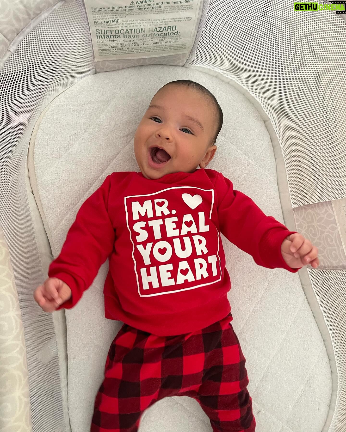 Carla Esparza Instagram - Best Valentines Day ever because we got to share it with our son🥰. Thank you to my wonderful hubby for the bouquets 💐 this week, the thoughtful notes hidden around the house, my fav chocolates, & the gorgeous jewelry (that I picked out 😅)! The thing I am most grateful for is that he always takes care of my mom. Every year he takes my mom out to lunch on Mother’s Day and gets her flowers on Valentine’s Day🥹❤️. Taking care of me is one thing, but always taking care of my family is just next level. So grateful 🙏🏼❤️