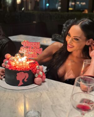 Carla Harvey Instagram - Thank you for all the birthday wishes! 25 is such a milestone 😂😂😂🙄Thanks for making me feel like a Queen on my birthday  @charbenante @miacbenante @a1313w @vibeswithpatty 💓My Barbie Cake was perfect 💓💓#winedanddined🍷 #birthdaycake #barbiecake