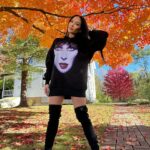 Carla Harvey Instagram – October Rust plays softly in the background🍁#midwestisbest #fallcolors #elvira