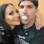 Carla Harvey Instagram - Just slidin through to burst your bubble (swipe) 😂Missing @charbenante 💓Come see @butcherbabies on tour with @mudvayne all summer, and catch my man with @panteraofficial💓