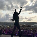 Carla Harvey Instagram – I love a good silhouette 😆one @butcherbabies show left on this European run…see you tonight at @tuskafestival in Helsinki ❤️#butcherbabies thanks for the photo @laia.mlloret