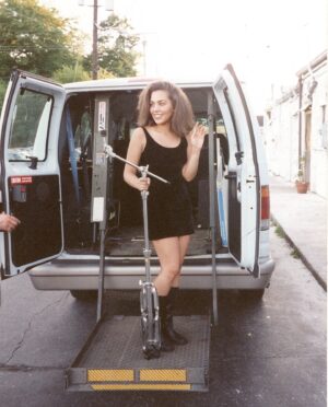 Carla Harvey Instagram - Here's a super fun throw back! I was in high school when i started my first band. It was actually a "spite" band because I had auditioned for the school talent show with some friends and since we weren't popular, we didn't get in. I thought, SCREW playing the high school auditorium, let's play REAL shows. Within 6 months my band, God's Girlfriend, was booking shows at places like the Ritz in Roseville and the Token Lounge,  which is where I took this picture. My style hasn't changed much has it 🤣🤣Except we have better flat irons thirty years later 😂😂