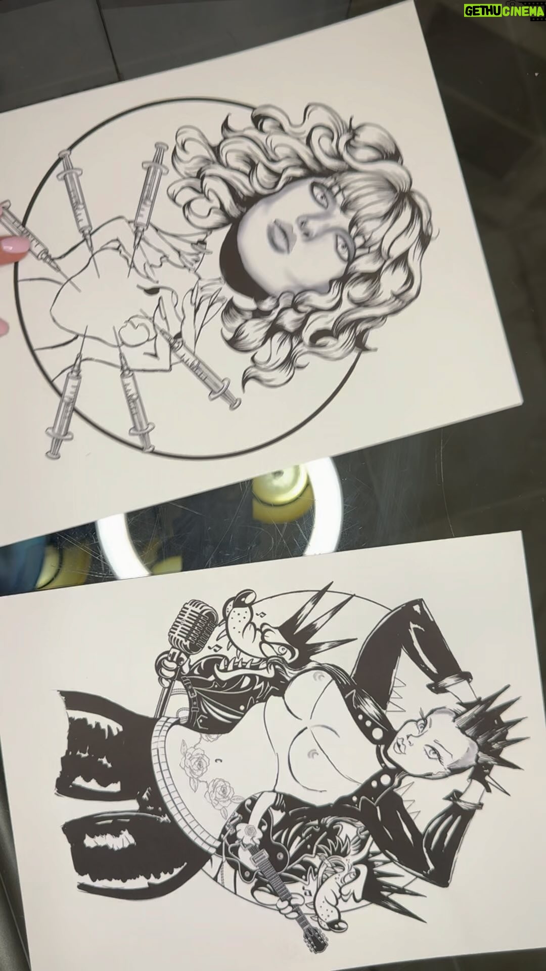 Carla Harvey Instagram - Let's gooo! Excited to be a part of this!@punkrockandpaintbrushes and the @thepunkrockmuseum are exhibiting at @nofx final tour shows across America Starting tomorrow in Ft. Worth, Texas 🎉Stop by and see my art! As always, my weapons of choice are micron pens and @olomarker. OBSESSED with my new pencil case by @tempermentals.cases by @dawnmcteigue (i've never had a nice pencil case and i'm feeling bougie, baby) Check my bio for more art 😛#nofx #punkrockandpaintbrushes #carlaharveyart #lowbrowart #comics #nancyspungen #sidandnancy