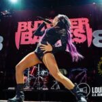 Carla Harvey Instagram - Here's one from our show at Pine Knob in Clarkston, MI last week, the venue i grew up seeing all the big summer concerts at from Motley Crue to Green Day to Lollapalooza to NIN. I saw HOLE there and Courtney Love jumped in to the crowd; people groped her and yanked at her clothes, ripping them. She was PISSED, I was PISSED for her but i was also smitten...i had never seen anyone jump in to the crowd before, male or female. I thought, what a bad ass, I want to do that one day! I know people have pretty strong views on Courtney but she made a huge impression on me as a young person with her early perfomances and i'll never say otherwise. Photo by JA Dunbar #butcherbabies #hole #pineknob #riotgirl