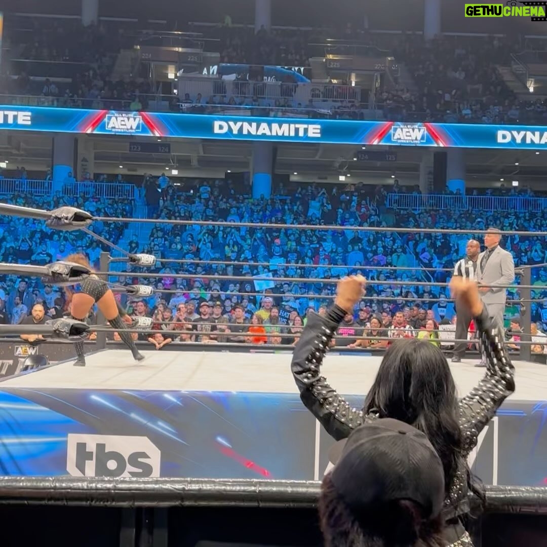 Carla Harvey - 5.4K Likes - Good luck tonight @skyeblue_wrestling 🦋Scroll for some fun at @aew in Chicago a few weeks ago. So cool to see Skye walk out to the song @mikey_rukus @heidithebutcher @henryflury and I wrote for her, ringside baby!!! aew #butcherbabies #skyeblue #chokehold