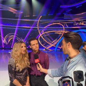 Carley Stenson Instagram - Mark and I are almost too excited to perform for you guys and are sooooo grateful for the love and support already..we thought you deserved a silly photo..dumbstruck and baffled ..what did he ask us haha 

We get to skate our routine next Sunday so will be cheering on this week x 

Eeek can’t wait @dancingonice 
@markhanretty 

#skate #ice #iceskating #perform #dance