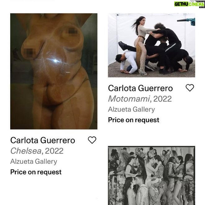 Carlota Guerrero Instagram - (Reposting because of censorship) Very honored to have showcased some of my artworks at @parisphotofair VR via @alzueta_gallery 🫂