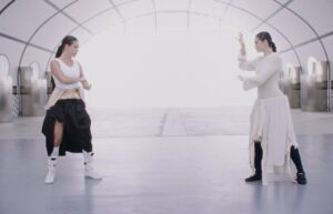 Carlota Guerrero Instagram - stills from oral - @bjork ft. @rosalia.vt 

As always; I feel infinite gratitude to the beautiful team that helped me bring this vision to life. ♾

Directed by @carlota_guerrero
Executive Producer: Zico Judge
Produced by @blur__________ & @prodcofficial 
Producer: @juliaestruga
Original Idea: @carlota_guerrero
Director of Photography: @alvar.riu
Art Direction: @carlota_guerrero & @nicolasferiche Production Designer: @dana_nala
Choreographer: @guillemjimenezz
Stunt Coordinators: @alicila.g & @cinthiap12
Stunt Doubles: @patriciadelcamporey & @cinthiap12 Editor: @aitorbigas
VFX : @mrflowers.tv
VFX Supervisor: @pipecamara
Clean up: @laremedios.studio
Grading: @marti.somoza.color
Stylist: @ginaberenguerbarnils
Muah Artist: @catalinasartor_
Casting Director: @yarikumanets
Sound Design: @saraconhache_
Graphic Design Credits: @querida_si
1st AD: @andreavilchesarcas
Production Manager: @davids.murga
Casting Coordinator & Production Assistant: @blancacividanes Locations Manager & Production Assistant: @sofianavarrof Location Scout: @jordibarrera
Runner: @aliveinside333
Camera Operator: @xaviguillen
1st AC: @hectorjuol
2nd AC: @dunamr.films
DIT: @felmal__
@hector.egea.garrigos
 
Gaffer: @albertpinana Sparks: @anawiswell
@pere.av @byquim @joancarrieron @martinavilak @tarrason_ @paugalarzaa_
Lights and camera truck driver: David Lleonart Roig Set assistant: @noracascante
Props makers: @tupakart
@oreka_productions Stylist Assistants: @claudiacatroux
@juliamoratoo Editor Assistant: @danielmendoza
Executive Assistant: @josepheeny