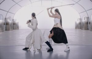Carlota Guerrero Instagram - stills from oral - @bjork ft. @rosalia.vt 

As always; I feel infinite gratitude to the beautiful team that helped me bring this vision to life. ♾

Directed by @carlota_guerrero
Executive Producer: Zico Judge
Produced by @blur__________ & @prodcofficial 
Producer: @juliaestruga
Original Idea: @carlota_guerrero
Director of Photography: @alvar.riu
Art Direction: @carlota_guerrero & @nicolasferiche Production Designer: @dana_nala
Choreographer: @guillemjimenezz
Stunt Coordinators: @alicila.g & @cinthiap12
Stunt Doubles: @patriciadelcamporey & @cinthiap12 Editor: @aitorbigas
VFX : @mrflowers.tv
VFX Supervisor: @pipecamara
Clean up: @laremedios.studio
Grading: @marti.somoza.color
Stylist: @ginaberenguerbarnils
Muah Artist: @catalinasartor_
Casting Director: @yarikumanets
Sound Design: @saraconhache_
Graphic Design Credits: @querida_si
1st AD: @andreavilchesarcas
Production Manager: @davids.murga
Casting Coordinator & Production Assistant: @blancacividanes Locations Manager & Production Assistant: @sofianavarrof Location Scout: @jordibarrera
Runner: @aliveinside333
Camera Operator: @xaviguillen
1st AC: @hectorjuol
2nd AC: @dunamr.films
DIT: @felmal__
@hector.egea.garrigos
 
Gaffer: @albertpinana Sparks: @anawiswell
@pere.av @byquim @joancarrieron @martinavilak @tarrason_ @paugalarzaa_
Lights and camera truck driver: David Lleonart Roig Set assistant: @noracascante
Props makers: @tupakart
@oreka_productions Stylist Assistants: @claudiacatroux
@juliamoratoo Editor Assistant: @danielmendoza
Executive Assistant: @josepheeny