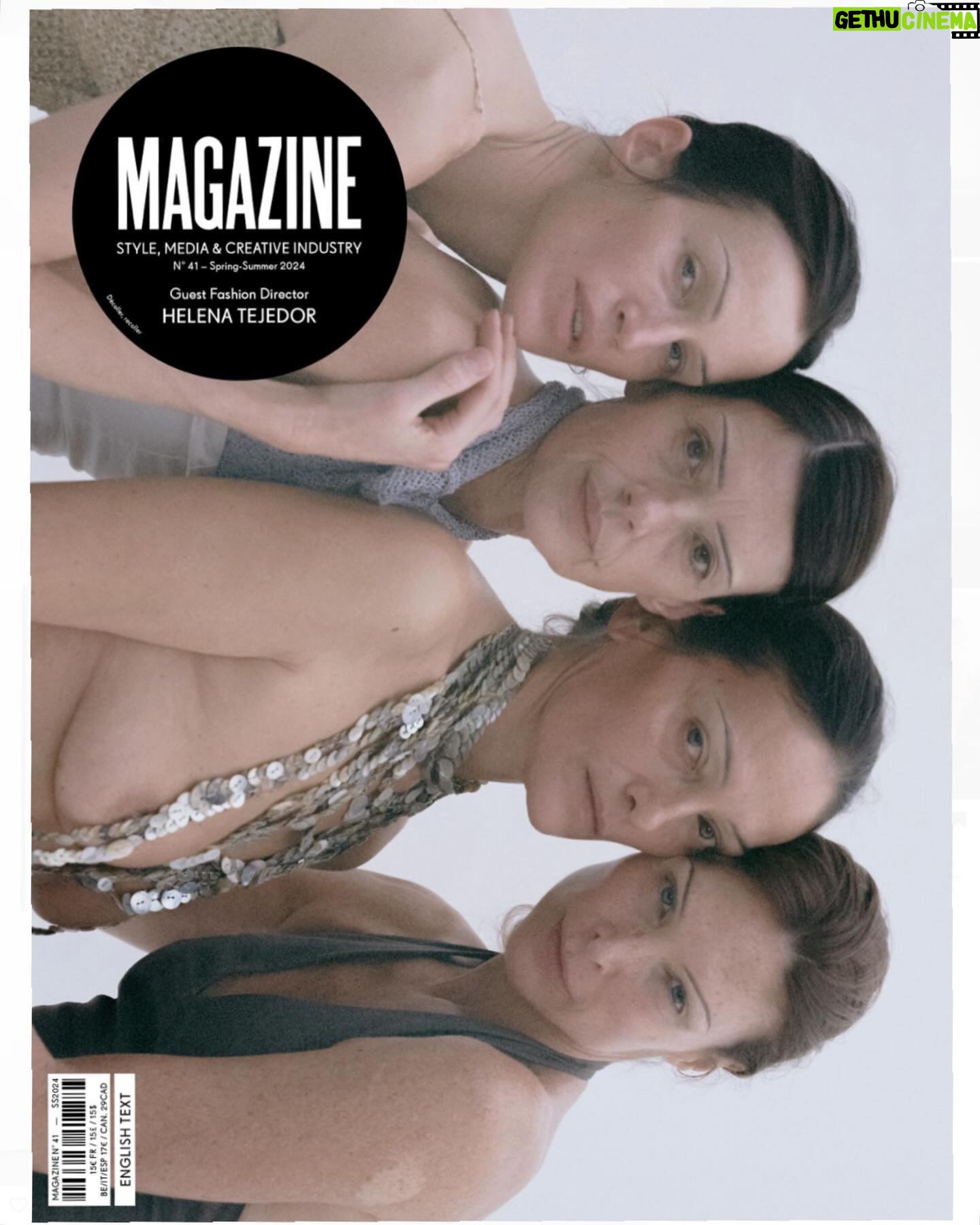 Carlota Guerrero Instagram - Our cover for @magazinemagazine.fr curated by @helenatejedor is out 🤍 An hommage to icons Paloma Morales, Laura Ponte, Cristina Piaget and Madeleine Hjort ♾️ Dressed in @palomawool styled by @aliciapadron_ Photographer Carlota Guerrero Stylist Alicia PadrĂłn @aliciapadron_ Produced by MAĂ‘ANA @eldiadespuesdehoy_ 2nd Photographer Nicolás Feriche @nicolasferiche Photo Assistant Marcos JimĂ©nez @marcosjimenez.m Photo Assistant Mario Val Stylist assistant Paula Garlina Stylist assistant Miguel GĂłmez Set design Sofia Alazraki @salazrakii Set design assistant Xabier Fernán Set design assistant LucĂa JimĂ©nez Makeup David LĂłpez @mr.davidlopez Makeup Assistant Maria AndrĂ©s Hair Cecilie Hildebrandt at one-off using Shu Uemura Hair Assistant Irene Saez Casting Director Mollie Dendle at Streeters Casting Assistant Georgia Langham Paloma Morales at UNO Models Laura Ponte at UNO Models Cristina Piaget at Francina Barcelona Madelaine Hjort at City Models Executive Producer MartĂ Torrebadella @martitorrebadella Producer Sophie Zayan @sophie_zayan