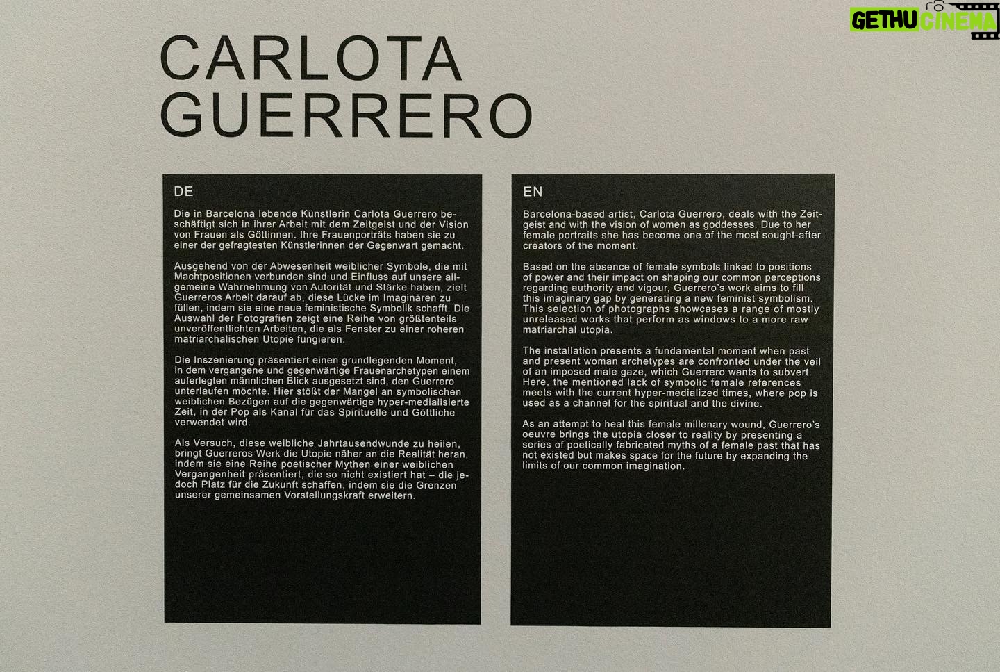 Carlota Guerrero Instagram - My room at WHO AM I? / I AM at @staatsgaleriestuttgart is open until September 11th - Thank you @galeriekernweine for giving me (this) space and being so open and hardworking, @marionavaldestorrella for the most beautiful months of research, work, crying and laughing together, to everyone that came to the opening and showed interest, love and respect, and to all of the women who trust me enough to appear in my pieces: you inspire my existance and I love you ♾ gracias gracias gracias ♾ #carlotaguerrero