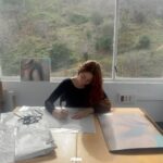 Carlota Guerrero Instagram – amigas, muy agradecida signing your first copies of “Adriana, Maria, Carlota” while listening to Estrella Morente in our studio. sending so much love to everyone who is supporting @penelopearchive 🫂♾️