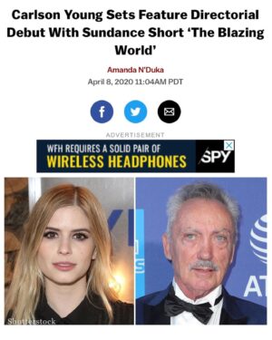 Carlson Young Instagram - morsel of good news in the time of corona ⚫️ 🕊 grateful to bring BW to life with these legends...