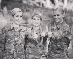 Carly Schroeder Instagram - Last year we overcame stereotypes, adapted, and earned our blue cords together. #sisterhood
.
Good luck to all my military sisters. Keep striving to improve/better yourself daily. ♥️ #infantry #girlsquad