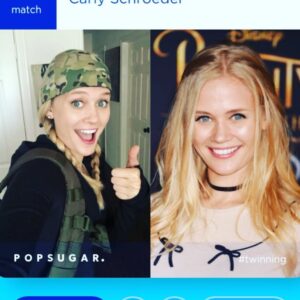 Carly Schroeder Instagram - 79% match... Seems legit. #twinning