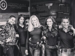 Carly Schroeder Instagram - Despite being told, “You only shoot well because of ‘Gucci Gear,’” I earned an Expert Marksmanship Badge during BCT. #chestcandy
.
I get by with a little help from my friends. 🖤 @tarantactical #shootlikeagirl #tarantactical #missingmyguccikit