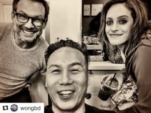 Carly Chaikin Instagram - Makeup trailer run ins @wongbd @realchristianslater #mrrobot