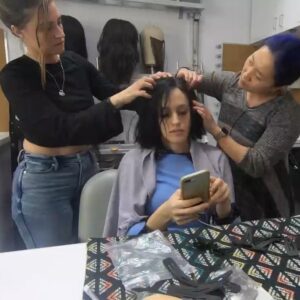 Carly Chaikin Instagram - Wig transformation. Find out why TOMORROW NIGHT on an incredibly special epic episode of @whoismrrobot. You haven’t seen anything like it before (at least I hadn’t) #MrRobot #darlenealderson