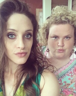 Carly Chaikin Instagram - Classy af with @fortunefeimster #fuckingpeople