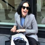Carly Chaikin Instagram - Can’t believe this was my last day ever on @whoismrrobot. There’s not enough space to even try and write out what that means to me. Can’t even process saying goodbye to Darlene but i got *my new forever heart shaped glasses from @samesmail* Can’t wait for you guys to see s4 - it’s truly incredible. #MrRobot