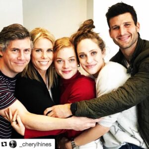 Carly Chaikin Instagram - #Suburgatory reunion group hug orgy @janeclevy @_cherylhines @parker.young