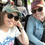 Carly Chaikin Instagram – Matching hats in Maryland @realchristianslater