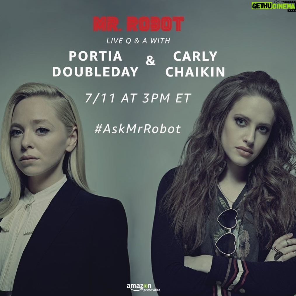 Carly Chaikin - 10.5K Likes - Got questions? tweet them with #AskMrRobot