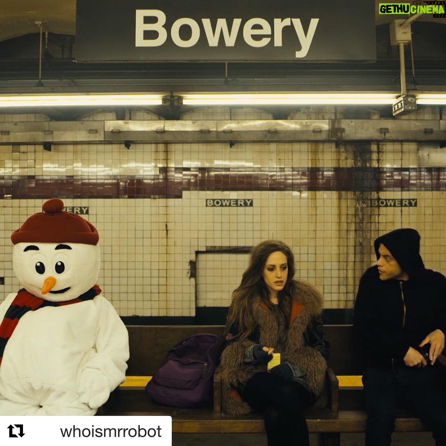 Carly Chaikin - 11.6K Likes - #Repost @whoismrrobot ・・・
"Condolences." #MrRobot
.
.
.
.
#RamiMalek #Elliot #ElliotAlderson #CarlyChaikin #Darlene #DarleneAlderson #snowman #tv #television #tvshow #USANetwork #thriller #drama #cybersecurity #cyber #dark #hack #hacking #tech #technology #TheFinalSeason