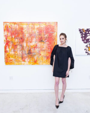 Carly Chaikin Instagram - My art show NOUN is only up for ONE MORE WEEK. Thank you to @nytimes @hollywoodreporter @voguemagazine @justjared @mydomaine and @rogersandcowan. Thank you to everyone who showed up at the opening and anyone who’s gone since. Go check it out if you haven’t already at @rebeccaminkoff store in LA on Melrose. I’ll be there Sunday taking it down #carlychaikinart Go to my art page @carlychaikinart to see more work and videos or check out my website. Link in bio