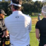 Carly Chaikin Instagram – Tiger and Bubba watching me tee off —> the disappointment when I landed just short of the green and into the bunker —> then asked them if they’d hit it out for me. What a day.