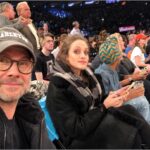 Carly Chaikin Instagram - Knicks game with @realchristianslater @britlopezslater. We’re becoming good New Yorkers. And I might be one of the few people who will eat nachos while sitting on the floor. Sorry not sorry.