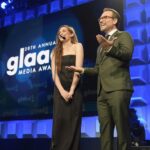 Carly Chaikin Instagram – When you’re trying to present but can’t read the teleprompter with @realchristianslater  #glaadawards #lgbtqyouth