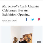 Carly Chaikin Instagram - My art show NOUN is only up for ONE MORE WEEK. Thank you to @nytimes @hollywoodreporter @voguemagazine @justjared @mydomaine and @rogersandcowan. Thank you to everyone who showed up at the opening and anyone who’s gone since. Go check it out if you haven’t already at @rebeccaminkoff store in LA on Melrose. I’ll be there Sunday taking it down #carlychaikinart Go to my art page @carlychaikinart to see more work and videos or check out my website. Link in bio