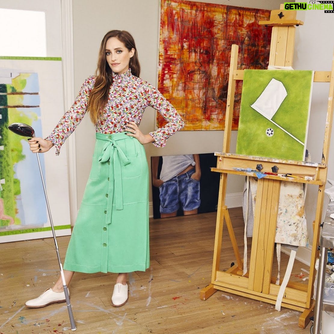Carly Chaikin - 13K Likes - Still can’t believe I was in @golfdigest 🙌🏻🙌🏻 Next years goal - playing in the Pro-Am at Pebble Beach @attproam (this picture was taken in my art studio)