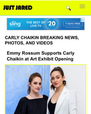 Carly Chaikin Instagram - My art show NOUN is only up for ONE MORE WEEK. Thank you to @nytimes @hollywoodreporter @voguemagazine @justjared @mydomaine and @rogersandcowan. Thank you to everyone who showed up at the opening and anyone who’s gone since. Go check it out if you haven’t already at @rebeccaminkoff store in LA on Melrose. I’ll be there Sunday taking it down #carlychaikinart Go to my art page @carlychaikinart to see more work and videos or check out my website. Link in bio