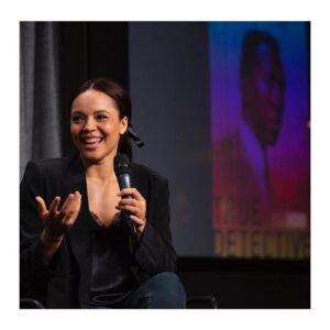 Carmen Ejogo Instagram - Really appreciated the opportunity to sit with fellow actors and talk shop last night. Thanks to everyone at @sagaftrafound and to a great audience.

Repost from @sagaftrafound using @RepostRegramApp - We were joined by the very lovely @carmenejogo in both NYC & LA for #Conversations for @truedetective season 3. The actress discussed the challenges of filming three separate time periods in this season and so much more! Make sure to watch our NY Q&A - video link in bio. 📸by @gettyimages