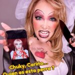 Carmen Becerra Instagram – CHUKY & TIFFANY ❤️‍🔥🔪
Una loca y tóxica relación 💣 
.
.
#chuky #westie #happyhalloween #chukyytiffany #lanoviadechucky