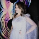 Carmen Lebbos Instagram - At @lbmovieawards Dress by @fadwabaalbaki ❤🥰 @casinoduliban #carmenlebbos #fashion #كارمن_لبس