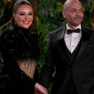 Carmen Lebbos Instagram - دايماً فخورة فيك، بس كونك كسرت القاعدة لأوّل مرة، كمان أنا لأوّل مرة حسيت كيف الأم بتشوف حالها بإبنها قدام كل الناس وبتفتخر فيه 🥰❤️
Marwan's Suit by @selimmitri1969
Styled by @charleyhachem
Dress @sadekmajed
Jewelries @christianbonja
Makeup @joaboujaoude
Hair @johnypiranian  @simonelmendelek
And big special thanks to @nabilmakhoul 
#joyawards #joyawards2024 #carmenlebbos #كارمن_لبس