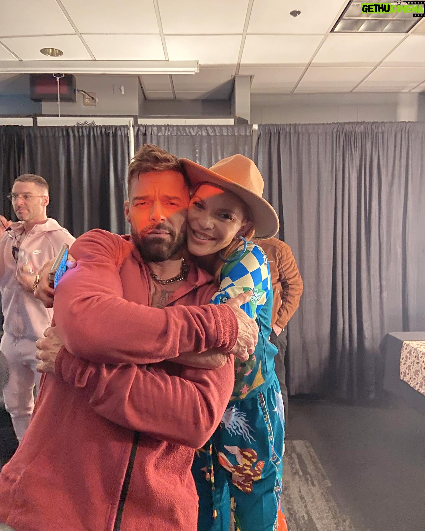 Carmit Bachar - 2.4K Likes - @ricky_martin You are one of one!
My heart is so full of joy watching you SHINE so bright✨ The show was incredible & you are magic! It was amazing to reunite with so many old friends still the same beautiful energy💕 The “Family” is real 🙌🏼
Almost 30 years later, not to mention you look and sound insane! I love you beyond💋
Was Livin La Vida Loca w/my boo @chonique who choreo with @lisetteslife & shout out to all the other choreographers & dancers who killed it up there!! Dale! @jlvn1161 📸 @leandrovco