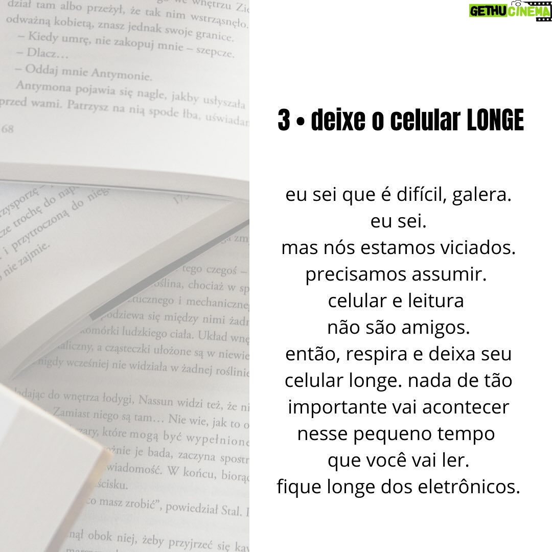 Carol Garcia - 3 Likes - Se quiser: me escreve nos comentários sobre os seus interesses no mundo e eu te dou uma dica de leitura focada em você.
Existem técnicas de concentração, que eu vou trazer pra vocês. Mas por enquanto segue essa dica de foco na leitura. No início vai ser mais trabalhoso, depois vai se tornando mais orgânico.
.
#leituradodia #leitura #literatura #literaturabrasileira #concentração #foco #escritacriativa