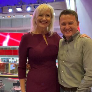 Carol Kirkwood Instagram - Your favourite pair of weather presenters! (One hopes🙈) ❤️❤️xxx