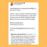 Carol Vorderman Instagram - JUST ONE DAY IN THE SEWAGE OF TORY LAND 🔹Sunak’s new Honours list gives awards to Tories unsurprisingly including a Knighthood to a man who’s given £5m to the Tory party. Often a major Tory donor is given a peerage and goes straight into the House of Lords. Only a knighthood this time, must be the effect of inflation? 🔹Tories have been attempting to smear Angela Rayner after a book written by Michael Ashcroft alleged she may have avoided tax on sale of her council house which she bought in 2007. She says all is above board. 🔹Rayner was a teenage Mum (and she’s a good Mum). She later married and they had a baby boy born prematurely at 23 weeks. He spent 8 months in hospital and is registered blind. 🔹Tory newspapers have published his records and birth certificate 😡 🔹I’ve been keen to point out the scale of Tory hypocrisy. Daily Mail is owned ultimately by the Rothermere family through an offshore organisation. 🔹The man who wrote the book Michael Ashcroft is a major Tory donor based offshore. He was put into the House of Lords in spite of this and the Cabinet Office said he was to have become a UK citizen for tax. It didn’t happen. His interests remained offshore.He resigned from the Lords in 2015 🔹Ashcroft was also “Sexist Shaun” Bailey’s biggest donor in his failed attempt to become London Mayor 🔹Tory donors who have given the party £21 million own UK properties through 150 offshore companies 🔹ANDREA JENKYNS, made a Dame by Boris Johnson last year (the woman in the yellow dress giving the middle finger to protesters outside Downing St) was accusing Angela Rayner of lack of transparency. 🔹I pointed out Jenkyns’ lack of transparency as a Director of the Tufton St company Net Zero Watch which does not reveal its funding sources. Dark money eh? 🔹Jenkyns didn’t answer my question and just slung yet another petty personal insult at me about selfies. God these right wingers are dull and predictable aren’t they? 🔹Thames Water says it’s run out of money and will put up customers’ bills by up to 40%. My prediction is that other water companies may follow suit YES. JUST ONE DAY IN TORY LAND. Vote Tory for more of the same or join us at STOPTHETORIES.vote