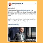 Carol Vorderman Instagram - TWITTER ROUND UP The Tories are pumping out their missives on Twitter. I feel the need to respond sometimes. 😉😉 Not long now