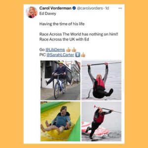 Carol Vorderman Instagram - TWITTER ROUND UP 

The Tories are pumping out their missives on Twitter.

I feel the need to respond sometimes.

😉😉

Not long now