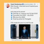 Carol Vorderman Instagram - JUST ONE DAY IN THE SEWAGE OF TORY LAND 🔹Sunak’s new Honours list gives awards to Tories unsurprisingly including a Knighthood to a man who’s given £5m to the Tory party. Often a major Tory donor is given a peerage and goes straight into the House of Lords. Only a knighthood this time, must be the effect of inflation? 🔹Tories have been attempting to smear Angela Rayner after a book written by Michael Ashcroft alleged she may have avoided tax on sale of her council house which she bought in 2007. She says all is above board. 🔹Rayner was a teenage Mum (and she’s a good Mum). She later married and they had a baby boy born prematurely at 23 weeks. He spent 8 months in hospital and is registered blind. 🔹Tory newspapers have published his records and birth certificate 😡 🔹I’ve been keen to point out the scale of Tory hypocrisy. Daily Mail is owned ultimately by the Rothermere family through an offshore organisation. 🔹The man who wrote the book Michael Ashcroft is a major Tory donor based offshore. He was put into the House of Lords in spite of this and the Cabinet Office said he was to have become a UK citizen for tax. It didn’t happen. His interests remained offshore.He resigned from the Lords in 2015 🔹Ashcroft was also “Sexist Shaun” Bailey’s biggest donor in his failed attempt to become London Mayor 🔹Tory donors who have given the party £21 million own UK properties through 150 offshore companies 🔹ANDREA JENKYNS, made a Dame by Boris Johnson last year (the woman in the yellow dress giving the middle finger to protesters outside Downing St) was accusing Angela Rayner of lack of transparency. 🔹I pointed out Jenkyns’ lack of transparency as a Director of the Tufton St company Net Zero Watch which does not reveal its funding sources. Dark money eh? 🔹Jenkyns didn’t answer my question and just slung yet another petty personal insult at me about selfies. God these right wingers are dull and predictable aren’t they? 🔹Thames Water says it’s run out of money and will put up customers’ bills by up to 40%. My prediction is that other water companies may follow suit YES. JUST ONE DAY IN TORY LAND. Vote Tory for more of the same or join us at STOPTHETORIES.vote