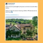 Carol Vorderman Instagram – HOUSES BOUGHT AFTER PPE AND COVID PROFIT

As the Tories and their papers continue to bang on about whether or not Angela Rayner owes £1,500 Capital Gains Tax on a council house she bought in 2007.  James Daly MP has also reported her to the police on allegations he then refuses to name.  Pathetic. 

Russell Scott, an excellent investigative journalist who often works with @goodlawproject took a stroll through the PPE Avenue of houses bought with Covid profits. Let’s look at just some of those properties bought by execs and others who benefited hugely from enormous PPE deals during the pandemic

Pic 2 £7.25 million stately home bought in July 2020 by Zoe Ley who made £20 million profit for brokering a contract alongside a former Tory MP Brooks Newmark

Pic 3 £1.5 million pad bought by Tory donor and former Tory councillor Steve Dechan after he secured a £200  million contract for PPE

Pic 4  The $9.5 million pad bought by Gareth Hales, the founder of Unispace which secured £679 million in PPE deals via the VIP Lane after contacting Michael Gove

Pic 5  The £30 million Caribbean villa bought by owners of the PPE Suppliers Full Support Healthcare after receiving over £1 billion of PPE contracts.

Pic 6  Russell Scott comments

Pic 7  Execs in an American firm which benefited from UK govt Covid deals.  Two new Gulfstream jets bought and two multi million dollar homes.  When the estate agents asked for proof they could buy the homes, one of the execs handed over a bank statement showing a $128 million deposit into the company’s account from the UK government.

Pic 8  The Covid tests supplied but the American firm were then questioned for accuracy.

Pic 9  Exec who supplied unusable PPE bought two mansions

Pic 10.  Chemical Intelligence Ltd had two employees and two years of losses when it landed £126 million contract for PPE.  @opendemocracy found that £27 million of it was deemed ’not fit for use’ by the NHS.  The company’s fortunes were turned around and declared £33 million profit in September 2020.
